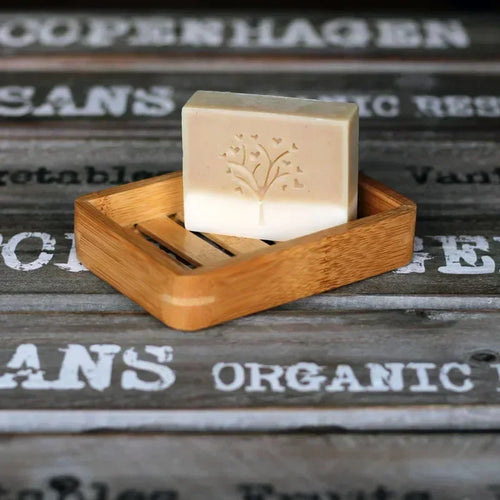 Natural bamboo wood soap dish for storage and organisation - vue 2 sur 7