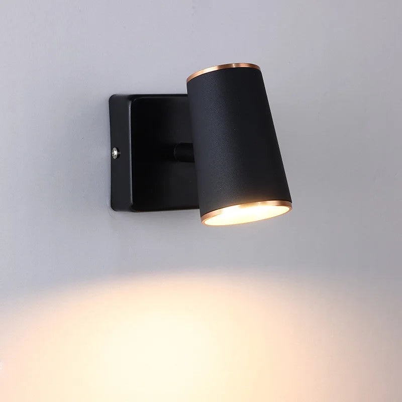 Modern rotatable LED wall light for interior decoration