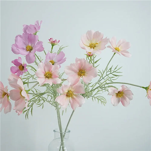 Set of 3 decorative artificial flowers for festive occasions - vue 4 sur 8