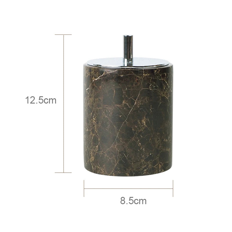 natural marble bathroom accessories luxury set - vue 27 sur 27