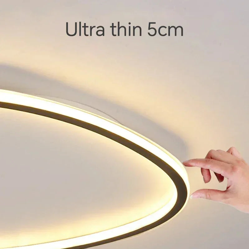 Modern LED chandelier for elegant interior decor - vue 6 sur 12