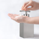 stainless steel squeezable soap dispenser for liquid