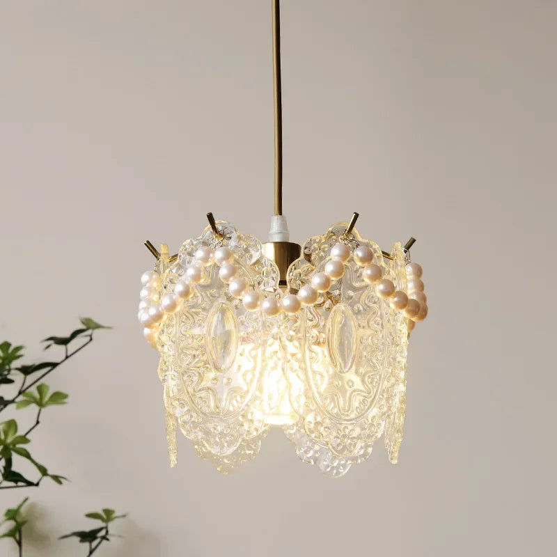 Lightweight crystal glass chandelier for modern lighting - vue 4 sur 30