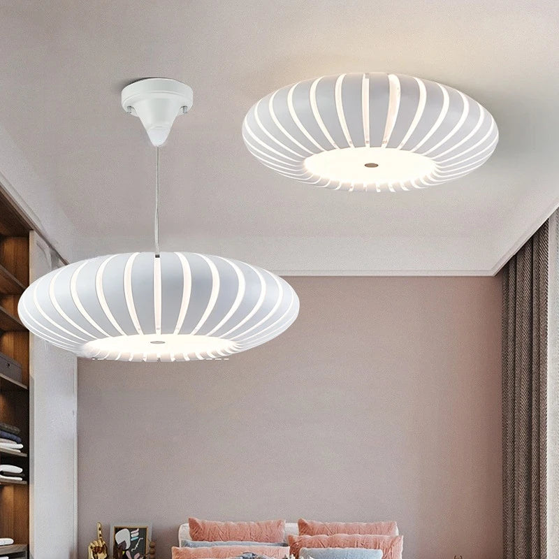 Modern LED ceiling light creative warm pumpkin for bedroom and restaurant decor
