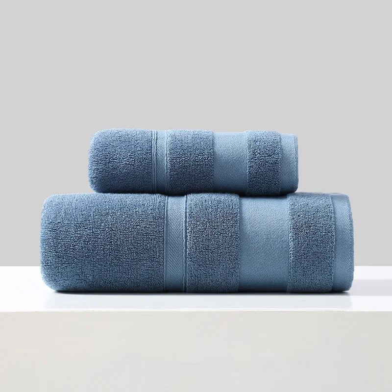 Cotton bath towel set of 2 quick dry