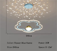 Modern star-shaped chandelier for children's decorative bedroom