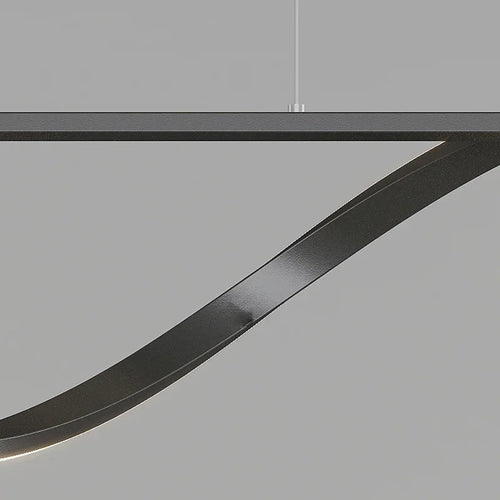 Minimalist glass LED pendant light with dimmer for home - vue 7 sur 8