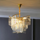Dimmable crystal chandelier for an elegant atmosphere