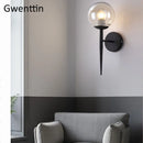 Modern glass ball LED wall light nordic design