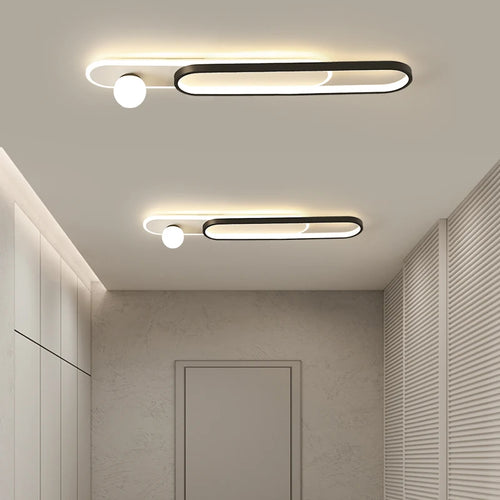 Modern LED ceiling light for foyer, hotel lobby and home - vue 6 sur 18