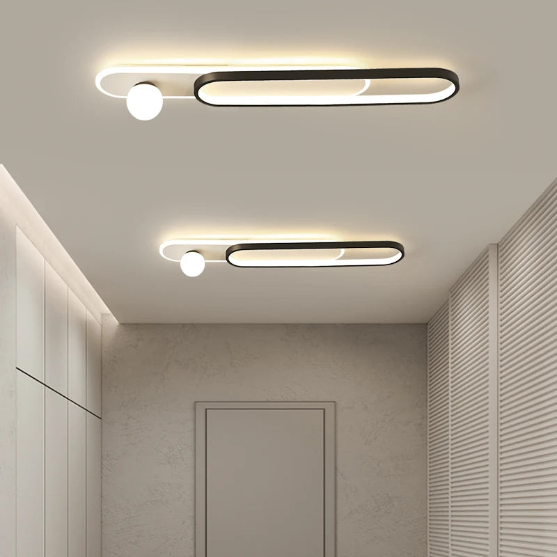 Modern LED ceiling light for foyer, hotel lobby and home - vue 6 sur 18