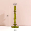 European glass candle holder for decoration and weddings