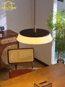 Japanese wabi-sabi rice paper pendant light with solid wood for indoor lighting