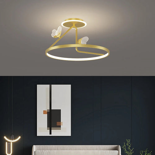 Modern LED ceiling light for decorative indoor lighting - vue 4 sur 10