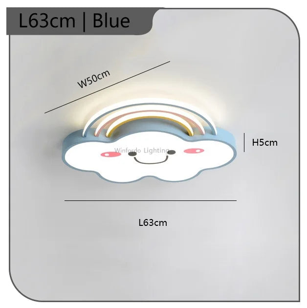 Nordic children's chandelier with LED lights - vue 12 sur 12
