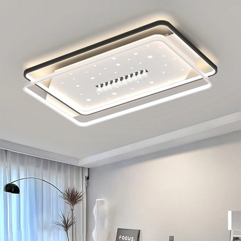 Modern LED ceiling light for interior and elegant ambience - vue 3 sur 9