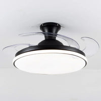 Smart ceiling light with remote control and invisible LED lighting