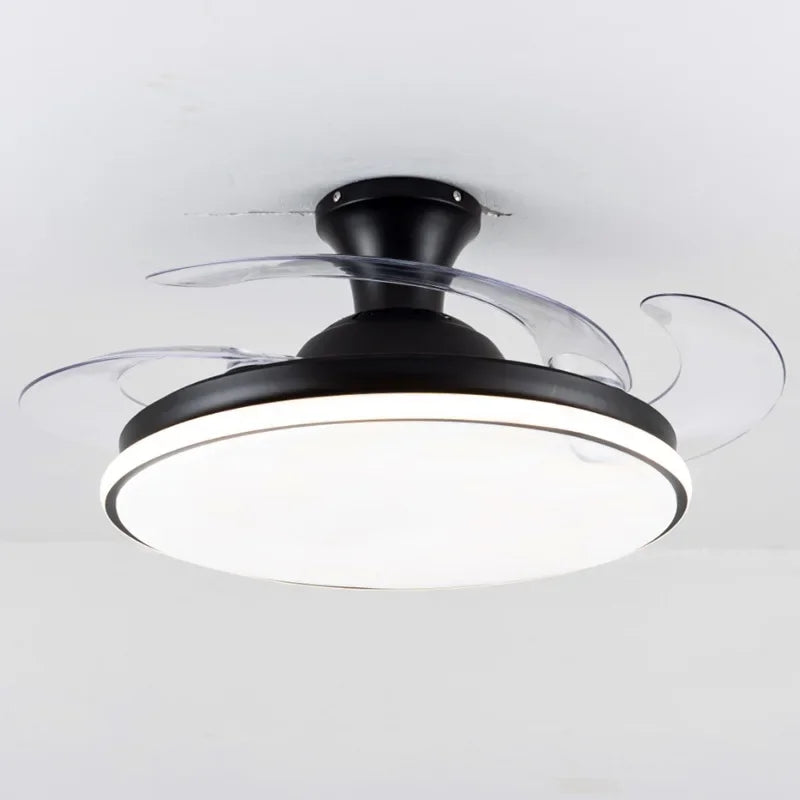 Smart ceiling light with remote control and invisible LED lighting