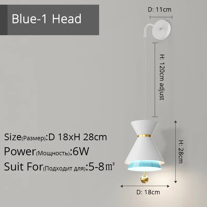Creative adjustable smart touch pendant light for restaurant - vue 12 sur 17