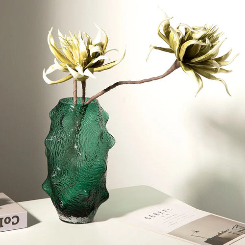 sea ​​cucumber glass vase for decorative terrarium - vue 3 sur 10