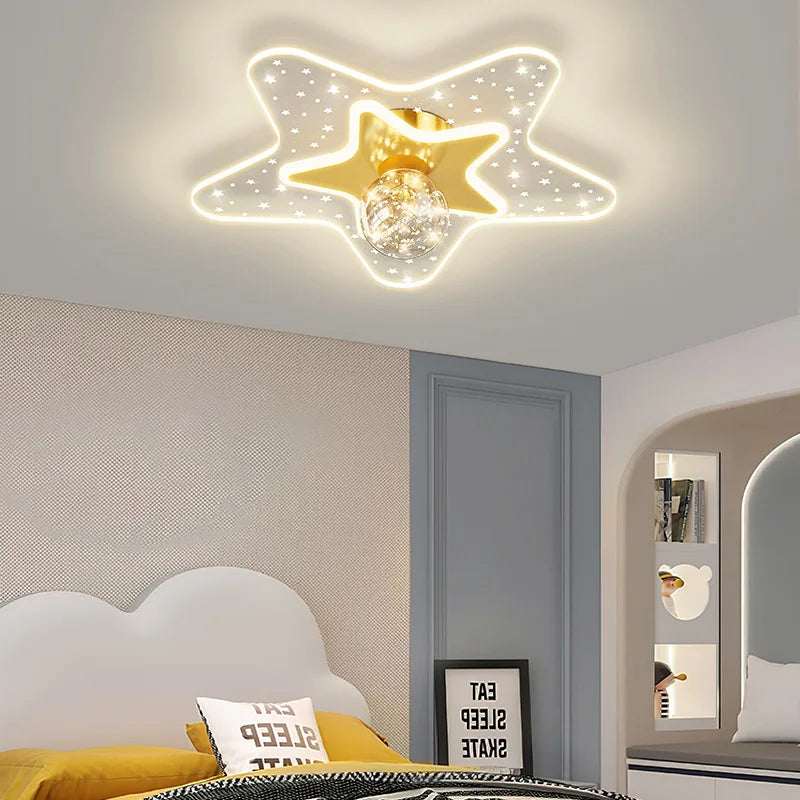 Modern starry sky ceiling light for children’s bedroom