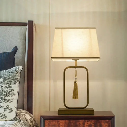 Creative chinoiserie style table lamp for living room - vue 6 sur 6