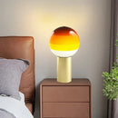 Nordic glass LED desk lamp for hotel and restaurant