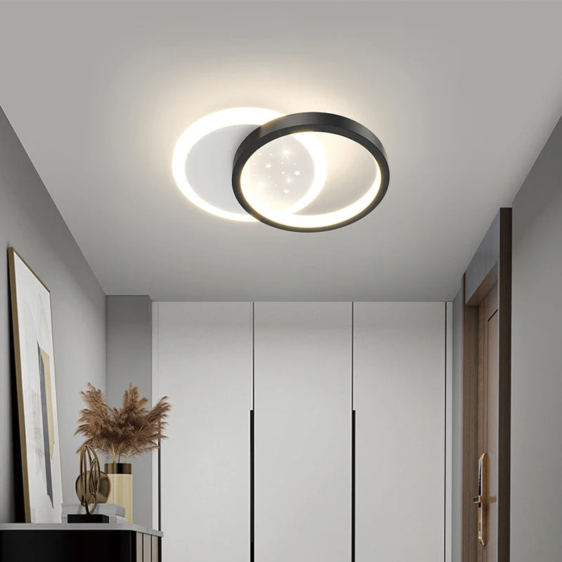 Modern minimalist LED ceiling light for outdoor use
