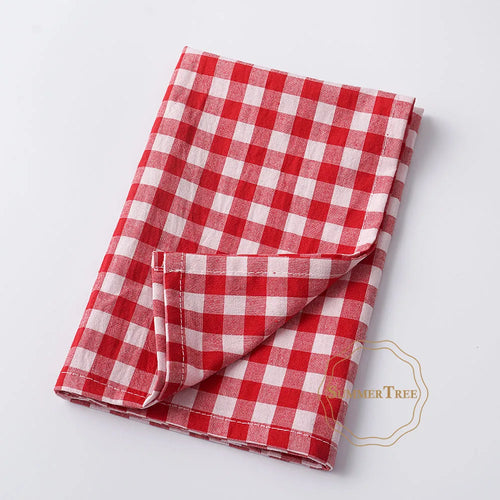 Gingham cotton table napkin small check kitchen linen