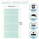Turkish striped beach towel quick dry lightweight