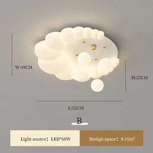 Romantic and modern ceiling light for children's room