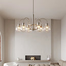 Bauhaus style glass chandelier for modern interiors