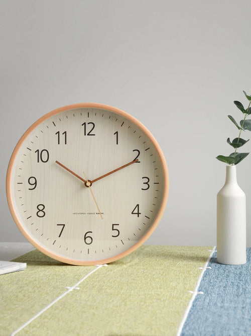 modern wooden wall clock creative home decoration - vue 3 sur 7