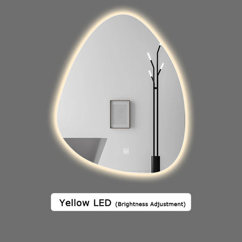 miroir intelligent multifonction avec haut-parleur bluetooth et led réglable - vue 8 sur 13
