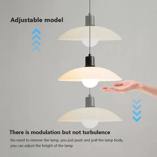 Modern minimalist LED pendant light for decorative lighting - vue 6 sur 9