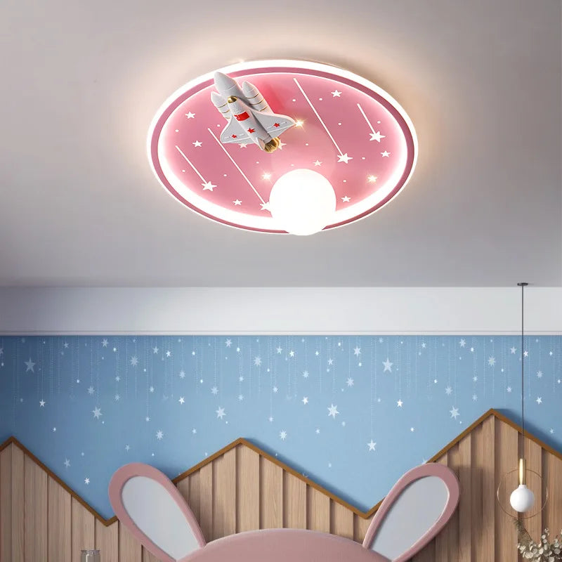 Cute ceiling light for children's bedroom, boys and girls