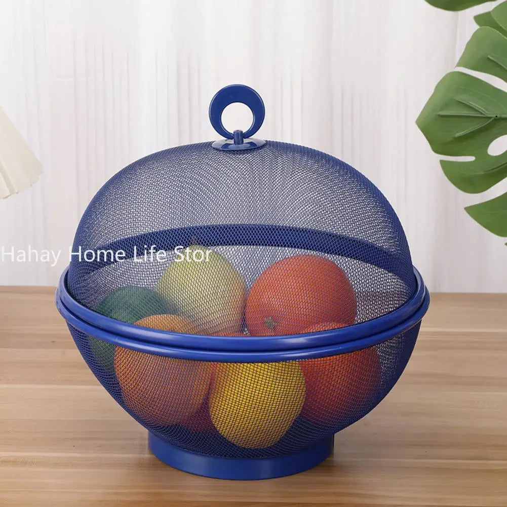 mesh fruit basket with stainless steel fly cover