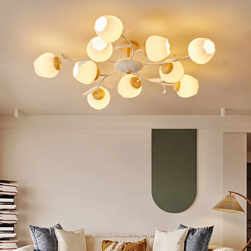 Modern ceiling light with remote control for an elegant interior - vue 5 sur 10