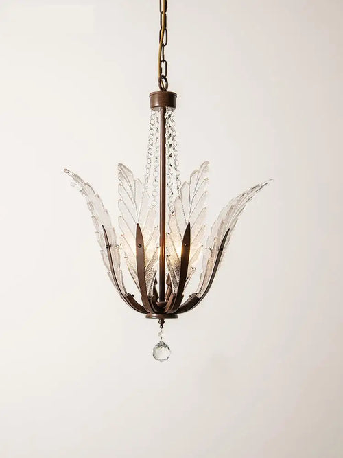 vintage crystal chandelier for elegant interior lighting - vue 4 sur 9