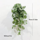 Artificial hanging plants begonia and silk fern vines