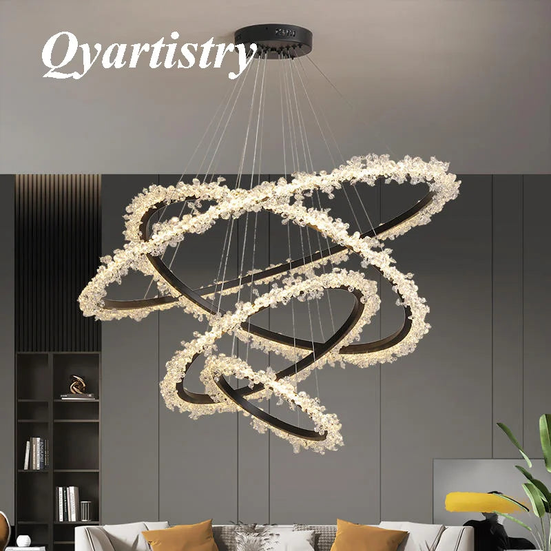 Luxury modern crystal chandelier decorative pendant light