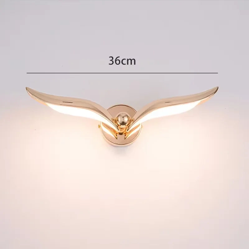 Creative seagull wall light for Nordic decor