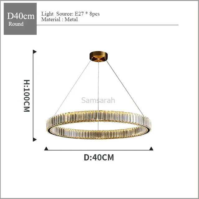 Premium modern crystal chandelier for stylish interiors