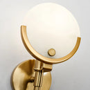 Nordic wall light with classic dolomite lampshade