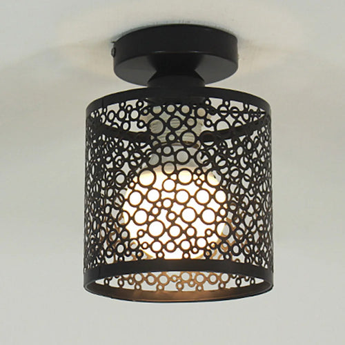 Modern iron pendant light retro style for interior decoration - vue 8 sur 7