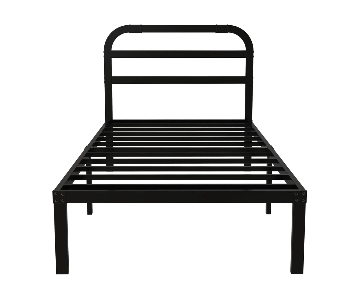 Heavy Duty Metal Bed Frame with Headboard, 3500 lbs Max Weight Capacity Metal Platform, Easy Assembly Mattress Foundation - vue 2 sur 10