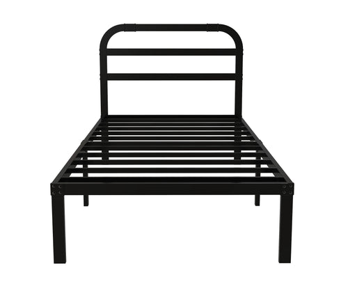 Heavy Duty Metal Bed Frame with Headboard, 3500 lbs Max Weight Capacity Metal Platform, Easy Assembly Mattress Foundation - vue 3 sur 10