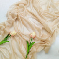 Set of 4 transparent boho chiffon table runners