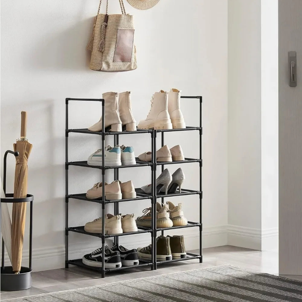 10-tier large capacity floor-standing shoe rack for storage