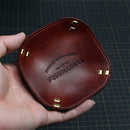Leather storage tray for jewellery and assorted items